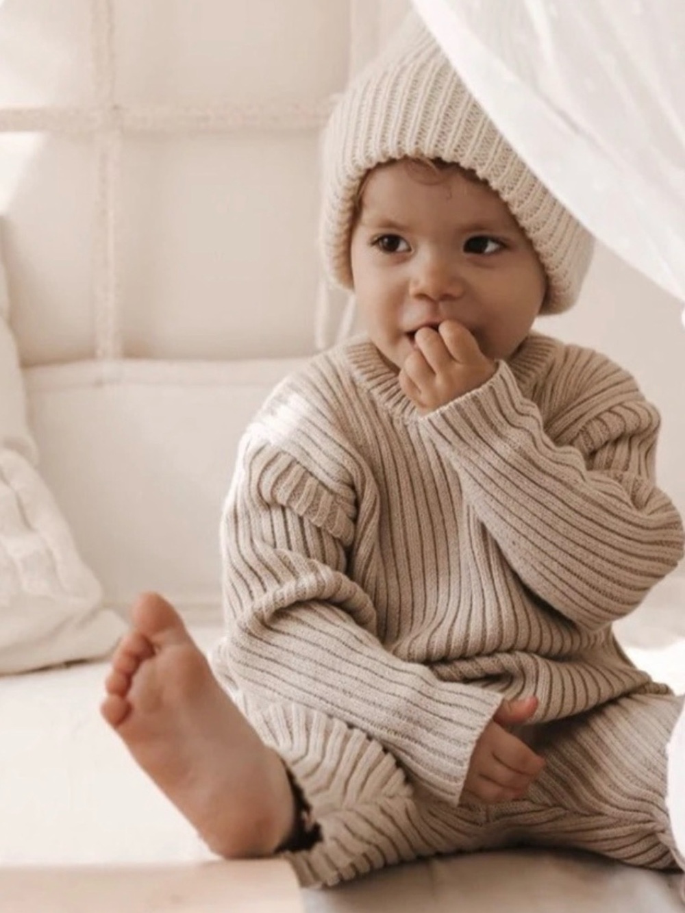 Luna & Luca Organic Cotton Set - White